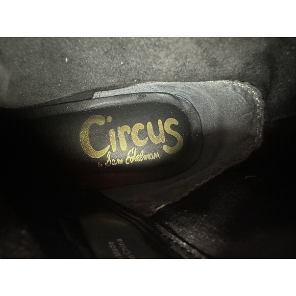 SAM EDELMAN CIRCUS Tall Black Leather Riding Boots Women's SIZE 7‎ - Picture 8 of 13